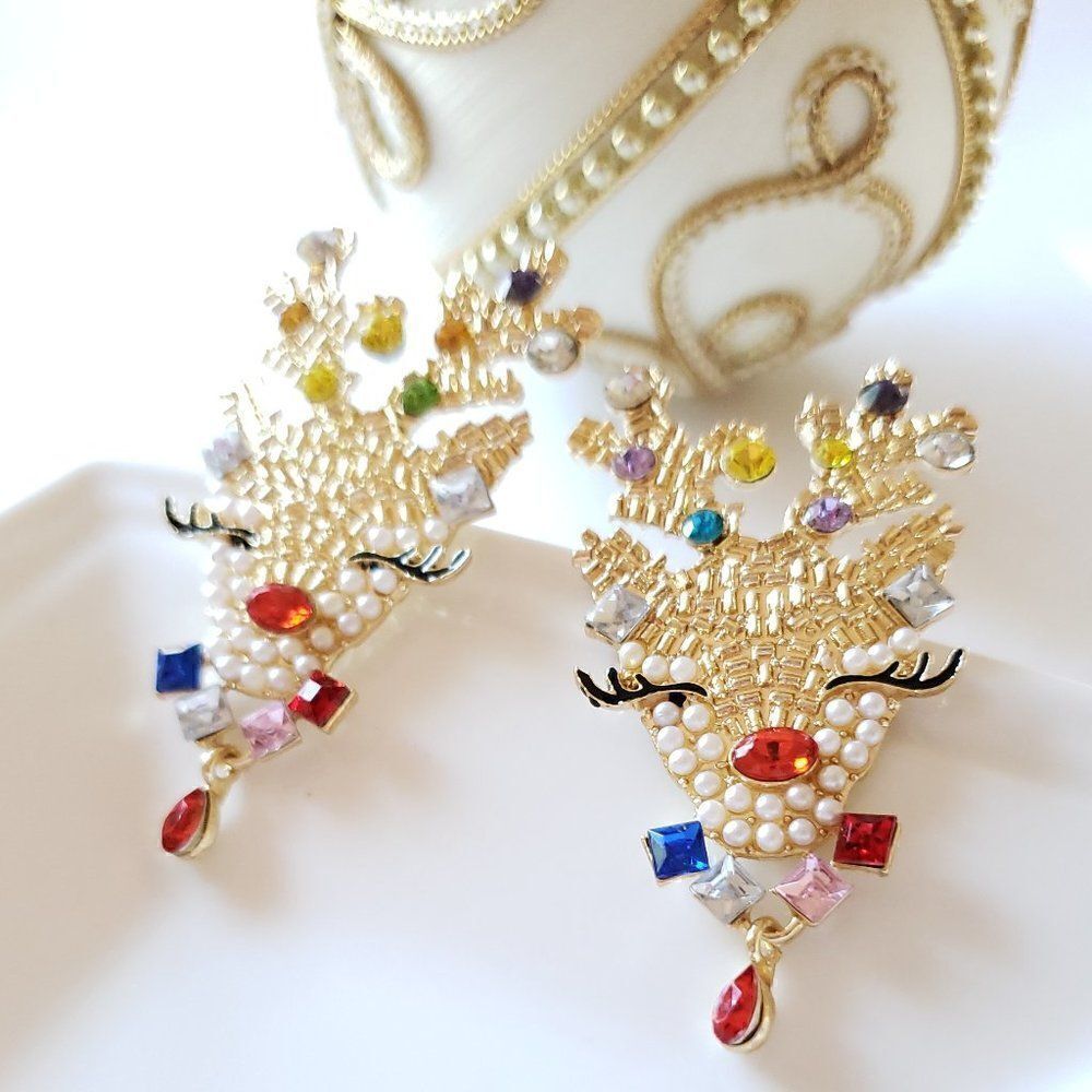 New! Baublebar Reindeer Earrings  - Picture 3 of 8